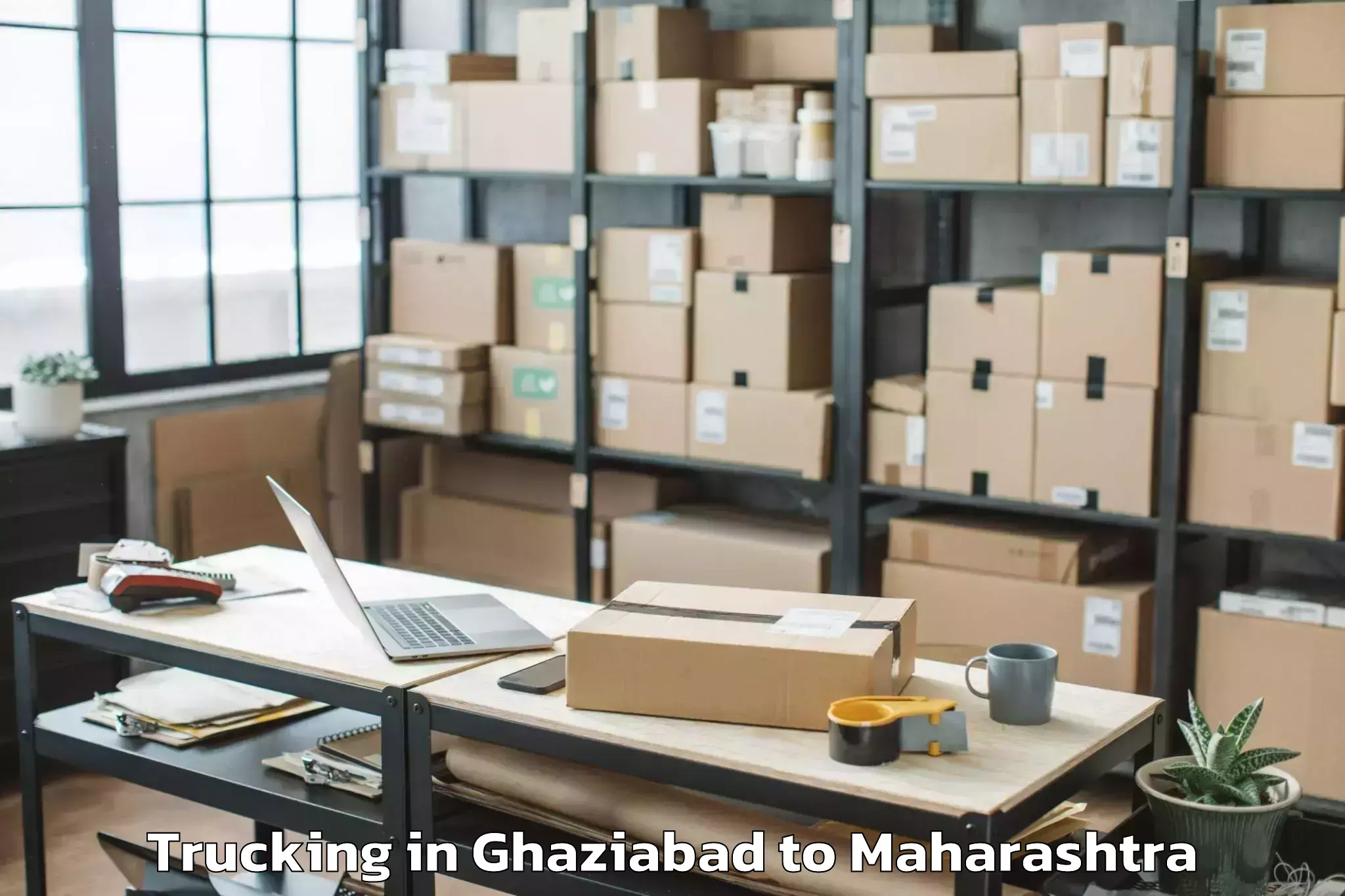 Top Ghaziabad to Vasind Trucking Available